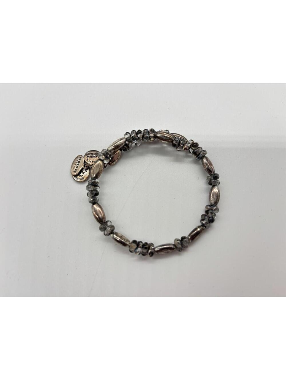 Alex & Ani Revelery Silver Rafaelian Wrap Bracelet Silver Beaded Bangle